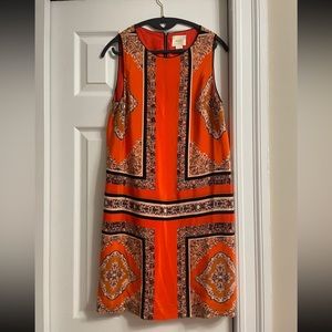Silk Baroque Shift Dress